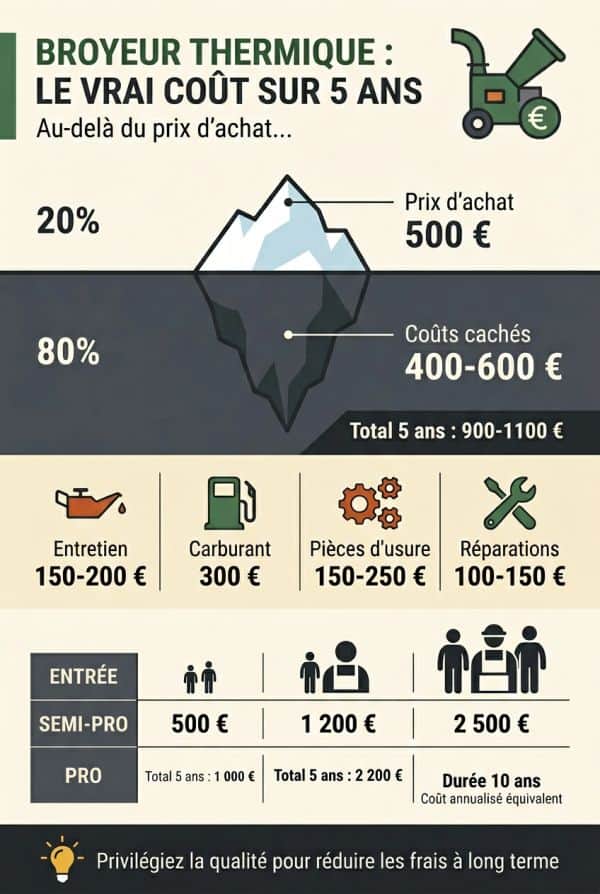 Le coût total de possession sur 5 ans