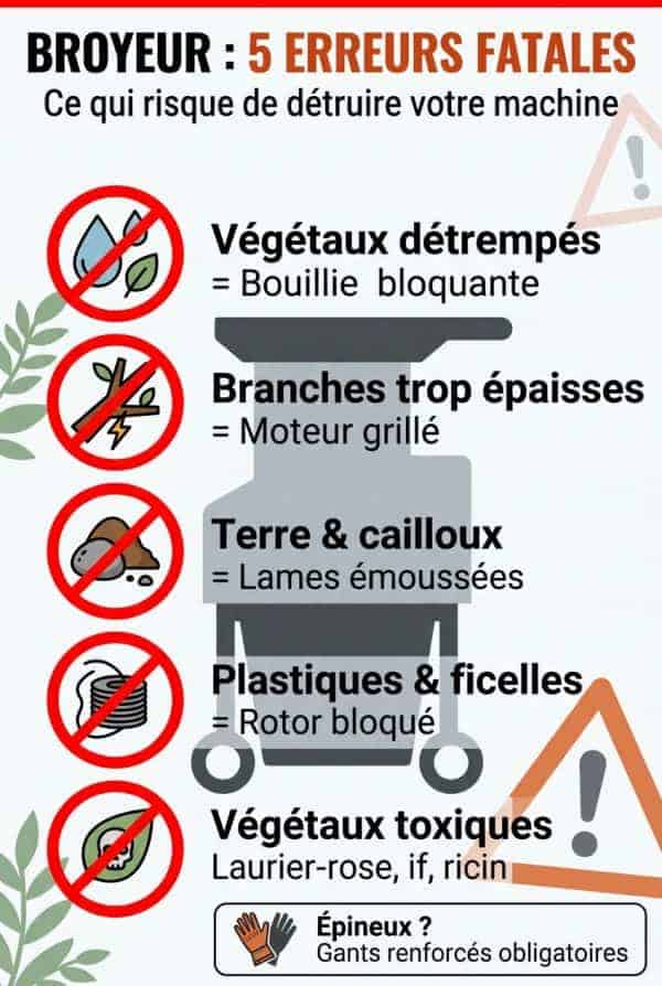 Matières interdites et erreurs courantes à ne pas commettre