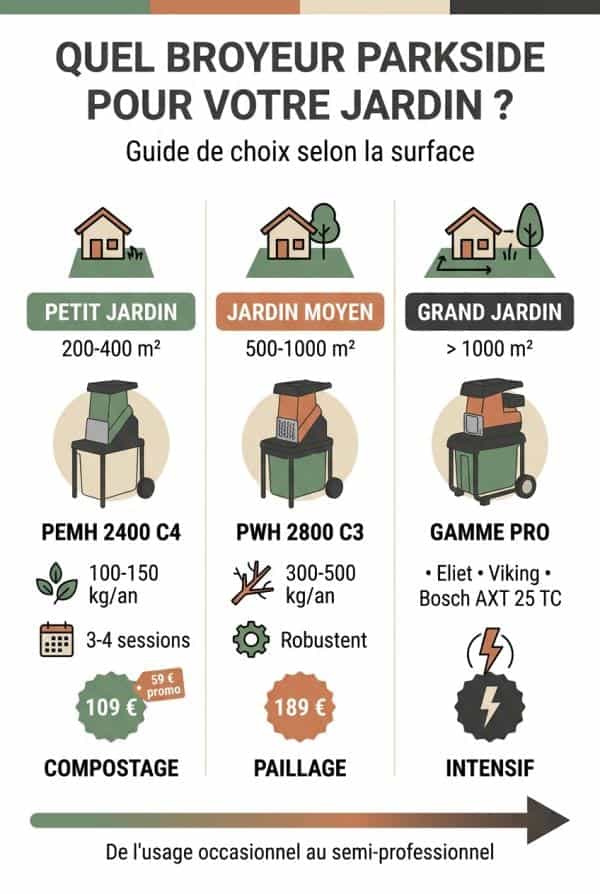 Quel modèle Parkside choisir selon votre jardin ?