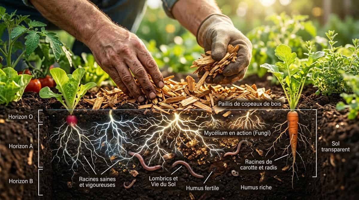 Le BRF au potager : guide complet