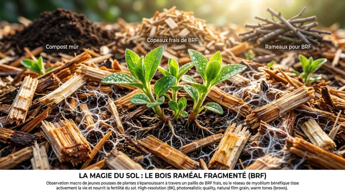 Utiliser le broyat de végétaux : BRF, paillage, compost